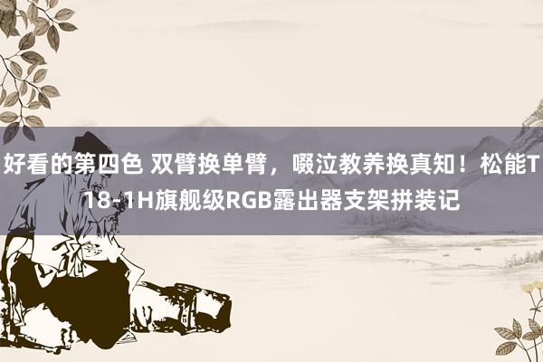 好看的第四色 双臂换单臂，啜泣教养换真知！松能T18-1H旗舰级RGB露出器支架拼装记