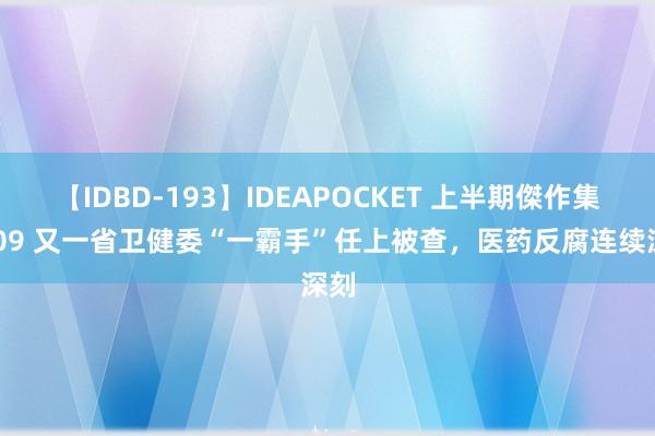 【IDBD-193】IDEAPOCKET 上半期傑作集2009 又一省卫健委“一霸手”任上被查，医药反腐连续深刻