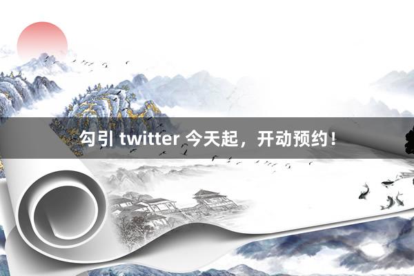 勾引 twitter 今天起，开动预约！